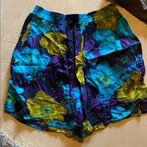 Large Woman's Floral Shorts